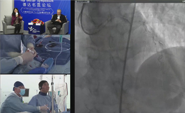 葛均波院士成功完成两例冠脉介入手术直播